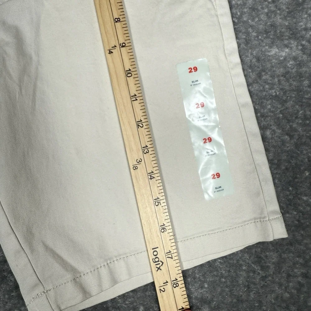 Old Navy Chino Shorts Men's 29 Beige Slim Built In‎ Flex Preppy Casual Golf